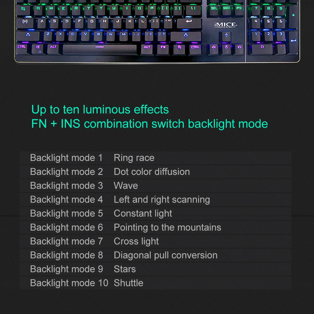 104 клавиша Проводная клавиатура с подсветкой Клавиатура с подсветкой USB RGB эргономичная геймерская клавиатура для планшетного компьютера