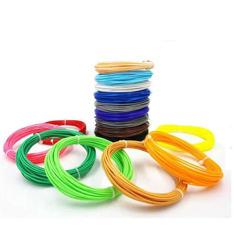 Pla 1.75mm Filament Printing Materials Plastic For 3d Printer Extruder Pen Accessories 10 Meter Black White Red Colorful Rainbow