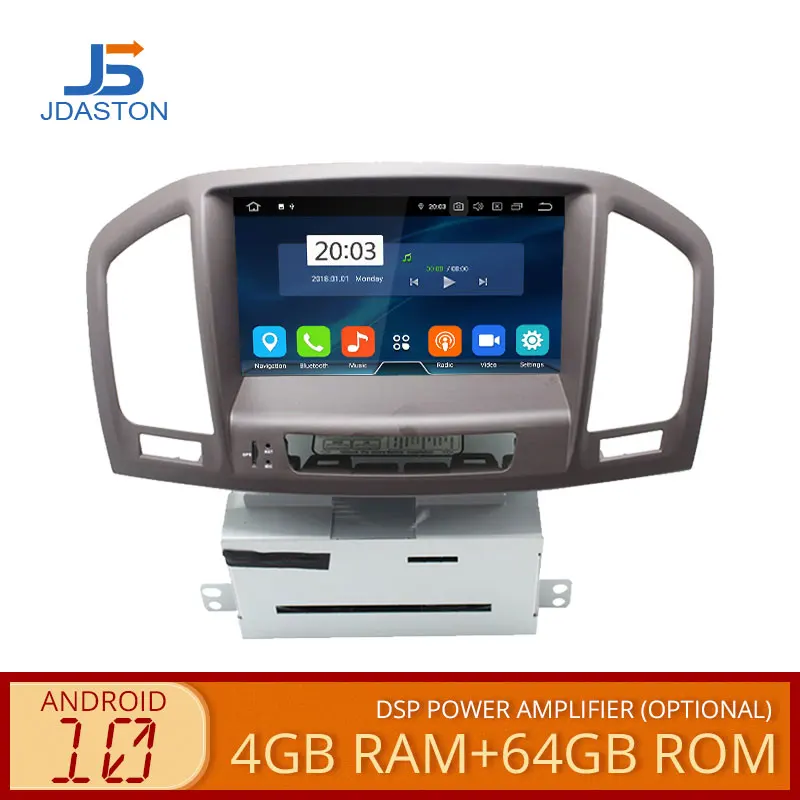 JDASTON 2 DIN Android 10 автомобильный dvd плеер для Opel Insignia Vauxhall Buick Rega Octa ядер 4G + 64G
