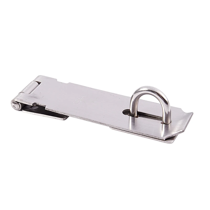 

Gate Door Latch Lock Padlock stainless steel Hasp Staple 160mm Long Silver