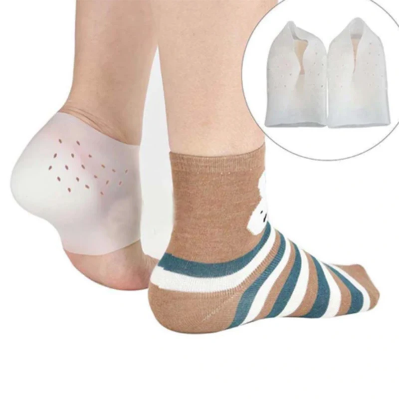 

1Pair Invisible Height Increased Insoles Silicone Heel Socks for Women Men AIC88