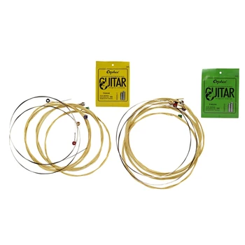 

Orphee 12 Pcs Acoustic Guitar String Hexagonal Core+8% Nickel FULL,Bronze Bright Tone and Extra Light Extra Light Medium, 6 Pcs