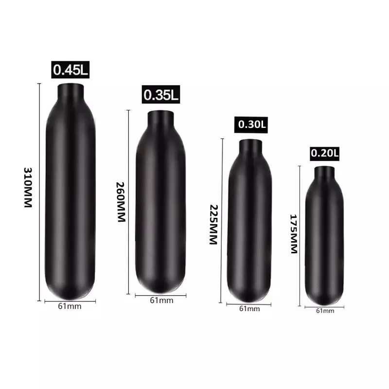 Pcp Пейнтбол ВВС hpa цилиндр пневматическая бутылка 0.2l / 0.3l 0.35l 0.45l бак 300bar 4500psi m18 * 1 5|Пейнтбольные аксессуары| |