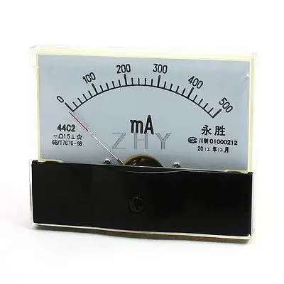 

Fine Tuning Dial Panel Ampere Meter 44C2 DC 0-500mA