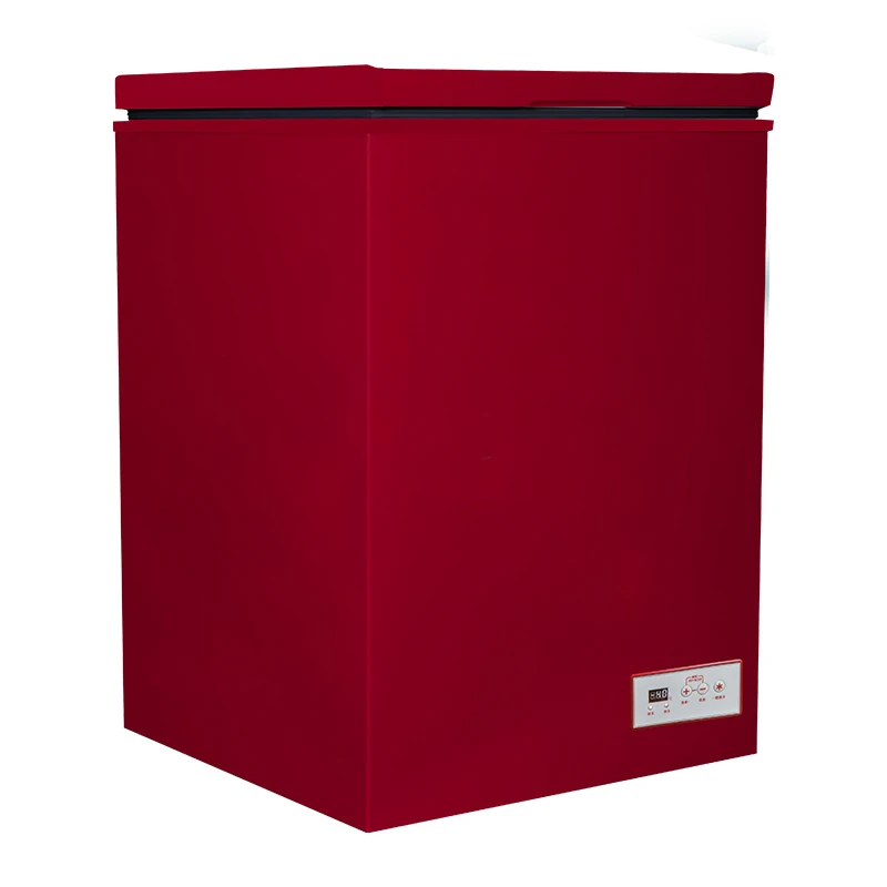100L freezer fridge Commercial Large Capacity Ultra-low Temperature Freezer Quick Freezer 200W Direct Cooling Freezer Household 6
