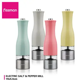 

Fissman Electric Pepper Mills Salt Mill with Adjustable Ceramic Grinder-Kitchen Tools