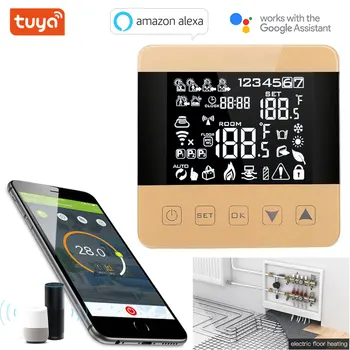 

tuya app Temperature Controller Works with Wifi Smart Alexa Google Home Floor Heating Water/gas Boiler Water/electric Thermostat