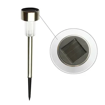 

Outdoor Solar Stainless Steel Lawn Light Garden Lighting Led Garden Light Grass Tube Light Landscape High Foot Light