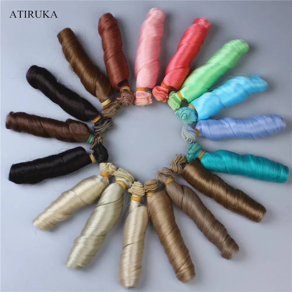 Doll Hair Replacement Hinanta Bjd Doll Hair Refires Bjd Doll Curly Hair New Doll Aliexpress