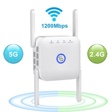 Répéteur Wi Fi sans fil, 1200 mbps, 5 Ghz, Point d'accès, amplificateur de Signal, extension longue portée du réseau