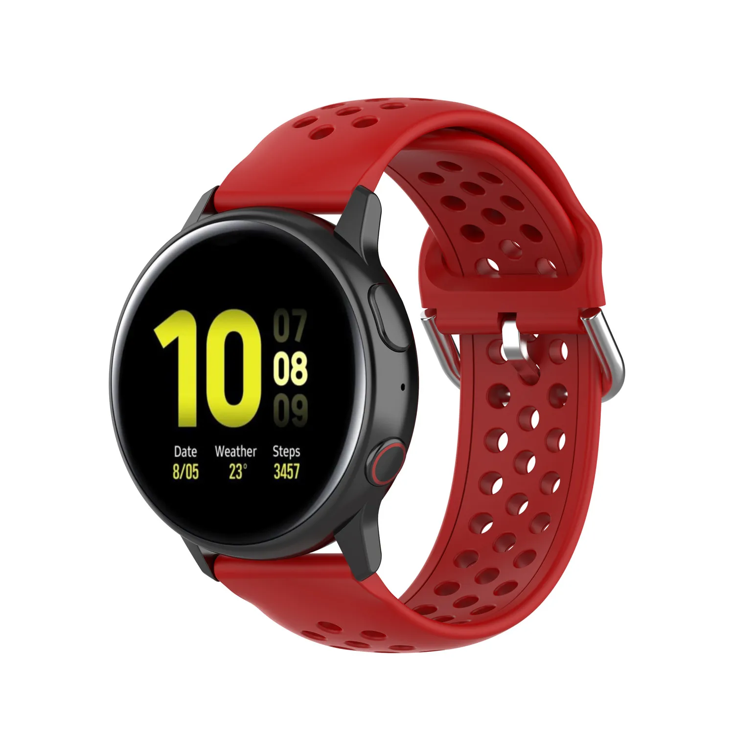 20 мм ремешок для часов Samsung Galaxy Watch Active 2 мягкий спортивный силиконовый резиновый