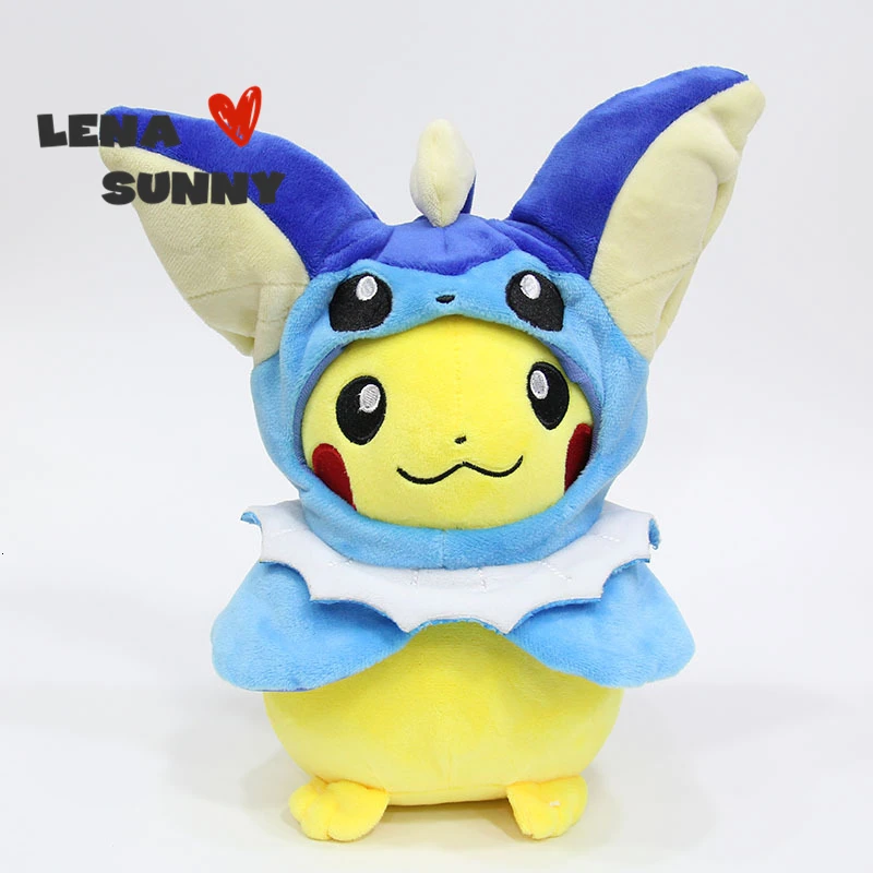 EMS 50/лот 10 Стили Пикачу Косплей Eevee& Eevee косплей Пикачу 28 см плюшевые куклы плюшевые игрушки