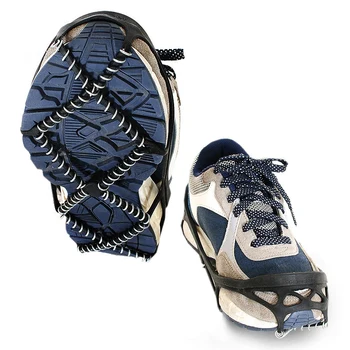 

1 Pair WinterIce Gripper Mountaineering Snow Climbing Anti-slip Shoe Covers Spike Cleats Crampons Winter Overshoes