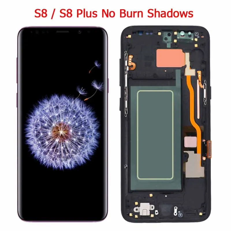ЖК дисплей SUPER AMOLED S8 для Samsung Plus сенсорный экран рамка дигитайзер в сборе G950 G950F PLUS