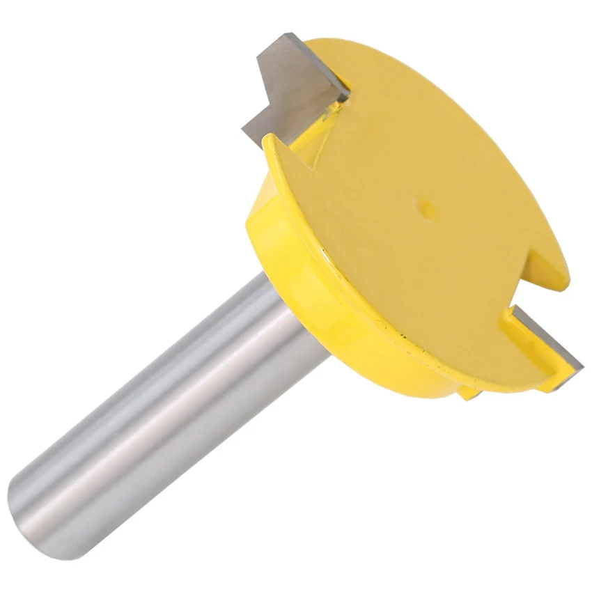 Drawer Lock Joint Router Bit with 1/2 Shank, 50.8mm Cutting Diameter for Surface Planing Router Bit Woodworking Milling Cutter
