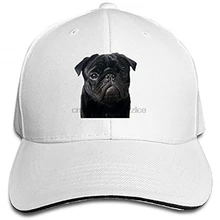 Черный мопс Регулируемая Сэндвич бейсболка хлопок бейсболка с козырьком шляпа