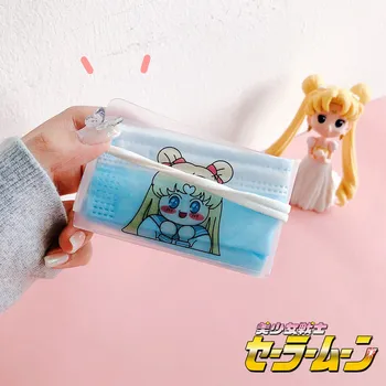 

Fashion Cartoon Pack Mask Storage Clip Foldable Storage Manager Portable Mask Holder Mask Folder Mask Winder