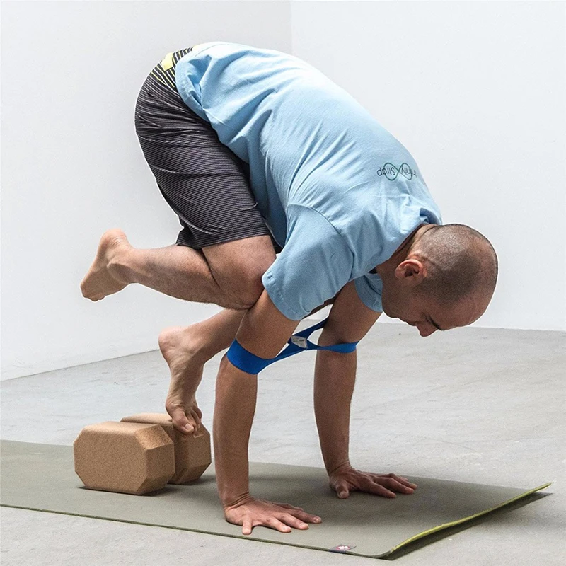 

Cork Wood Yoga Block Exercise Fitness Tool Workout Stretching Shaping Body Natural Non-Slip Brick Home Gym Health Training