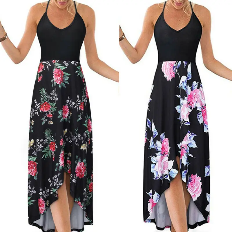 Fashion Summer Women's Dresses Ladies Boho Floral Long Maxi Evening Party Beach Dress Sundress Vestito Lungo Females Dress Fashion Summer Women's Dresses Ladies Boho Floral Long Maxi Evening Party Beach Dress Sundress Vestito Lungo Females Dress