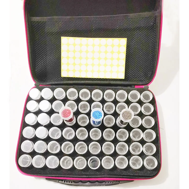 

7 Colors 30/60 Bottles Diamond Painting Cross Stitch Accessories Tool Box Container Diamond Storage Case Embroidery Mosaic