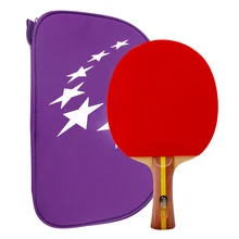 Double bonheur Dhs raquette De Ping-Pong Double picots-en caoutchouc raquette De Ping-Pong boucle Raquete De Ping-Pong T2002(China)