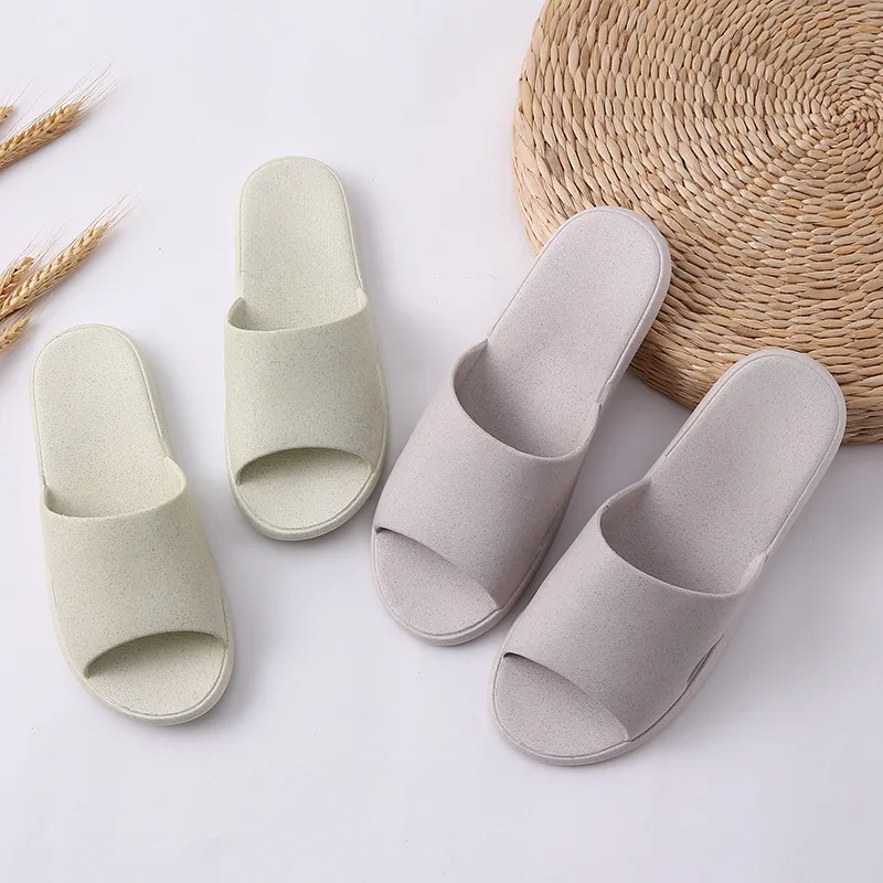 

Home Slippers Female Summer Soft-Sole Anti-slip Bathroom Bath for Household Summer Men Thick Bottomed Indoor Couples Sandals