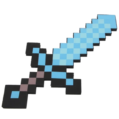 60 см Высокое качество Безопасный EVA мечи идеально Minecraftedt мечи со стразами с длинными Ножи экшн вечерние игрушки рождественские подарки для детей - Цвет: 60cm
