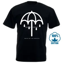 Bring Me The Horizon Umbrella Burnout мужская серая футболка с принтом, Мужская футболка с короткими рукавами и круглым вырезом, летние футболки