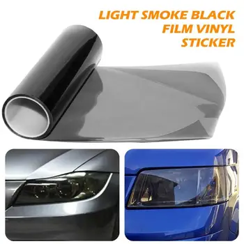 

30x150cm Light Smoke Black Car Headlight Tail Light Tint Film Vinyl Sticker Auto Styling Decoration Car Auto Light Lamp Film