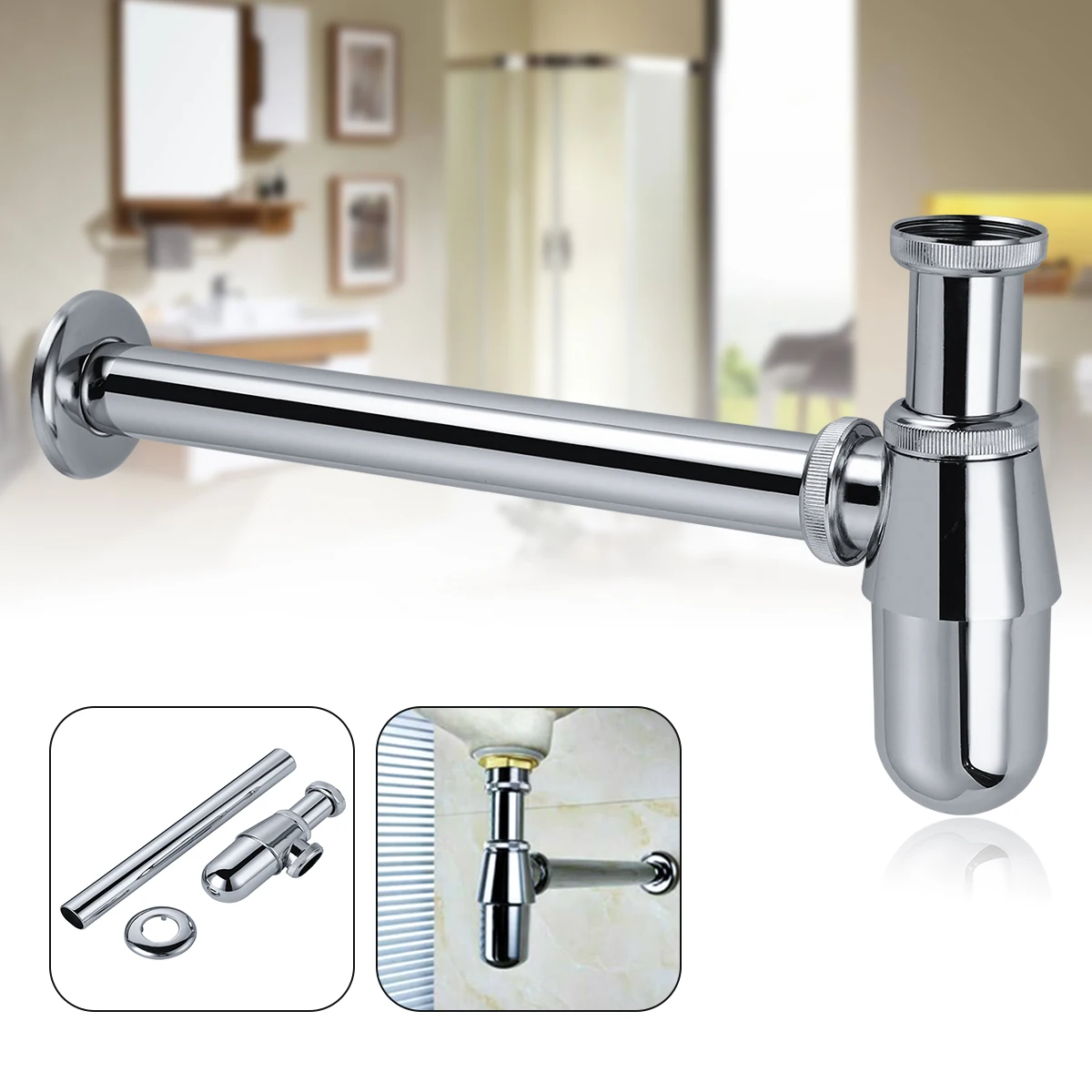 Bottle Siphon Odor Trap Sink Deodorant Type Basin Water Drain Valve Pipe Drainage Bathroom Plumbing Tube | Обустройство дома