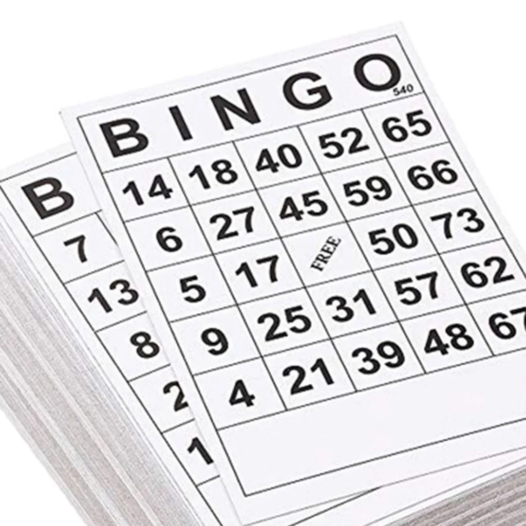 60pcs Large Bingo Cards Easy Read For Adults & Children Bingo Game Cards Sheets 0 To 75 Digits 5.9x7.1