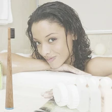 Экологически чистый натуральный бамбуковый уголь зубная щетка с мягкой щетиной низкоуглеродистой деревянной ручкой зубочистка зубная щетка