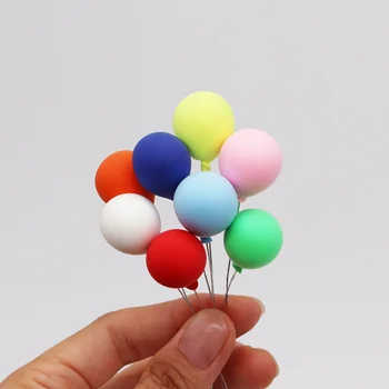 

8Pcs/Set Colors Balloons 1/12 Scale Miniature Dollhouse Simulation Balloon Scene Decoration