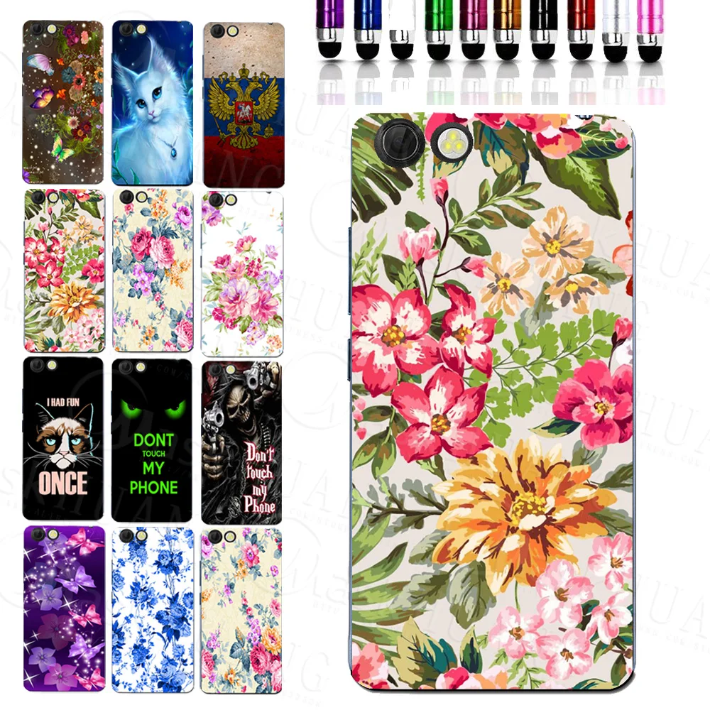 

Flower printing TPU mobile phone cases for Prestigio Muze D3 PSP3530DUO TPU case