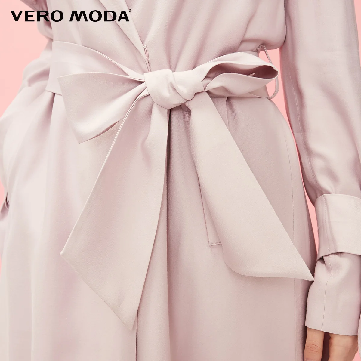 Vero Moda женский OL стиль длинный лацкан минималистский Тренч | 319121523