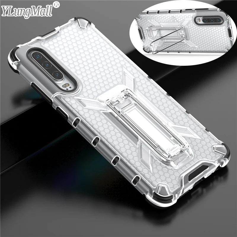

NEW 2 in 1 Armor Bracket Case Cover For Huawei P30 Pro Honor 8X 20 P30 Lite Case Mate 20 Pro Y6 Y7 Prime Y9 2019 Shockproof Case