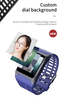 

Intelligent Sports Wristwatch Heart Rate and Blood Pressure Detection Message Remind Bluetooth Multi-Function Watch Silica