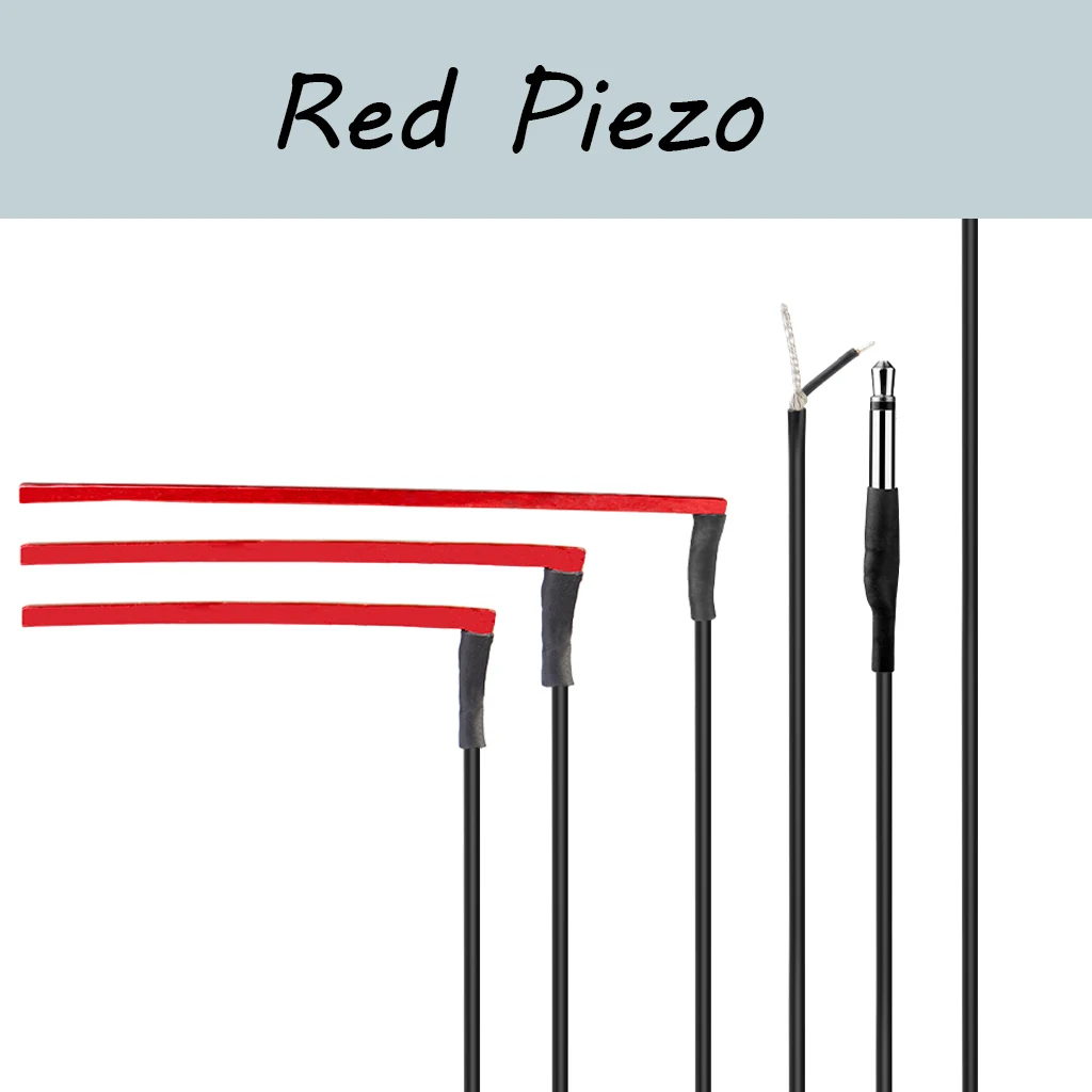 

1/5/10pcs Red Piezo Guitar Pickup for Ukulele Acoustic Guitar Banjo Mandolin 40mm/50mm/67mm Guitarra Preamp Accessories