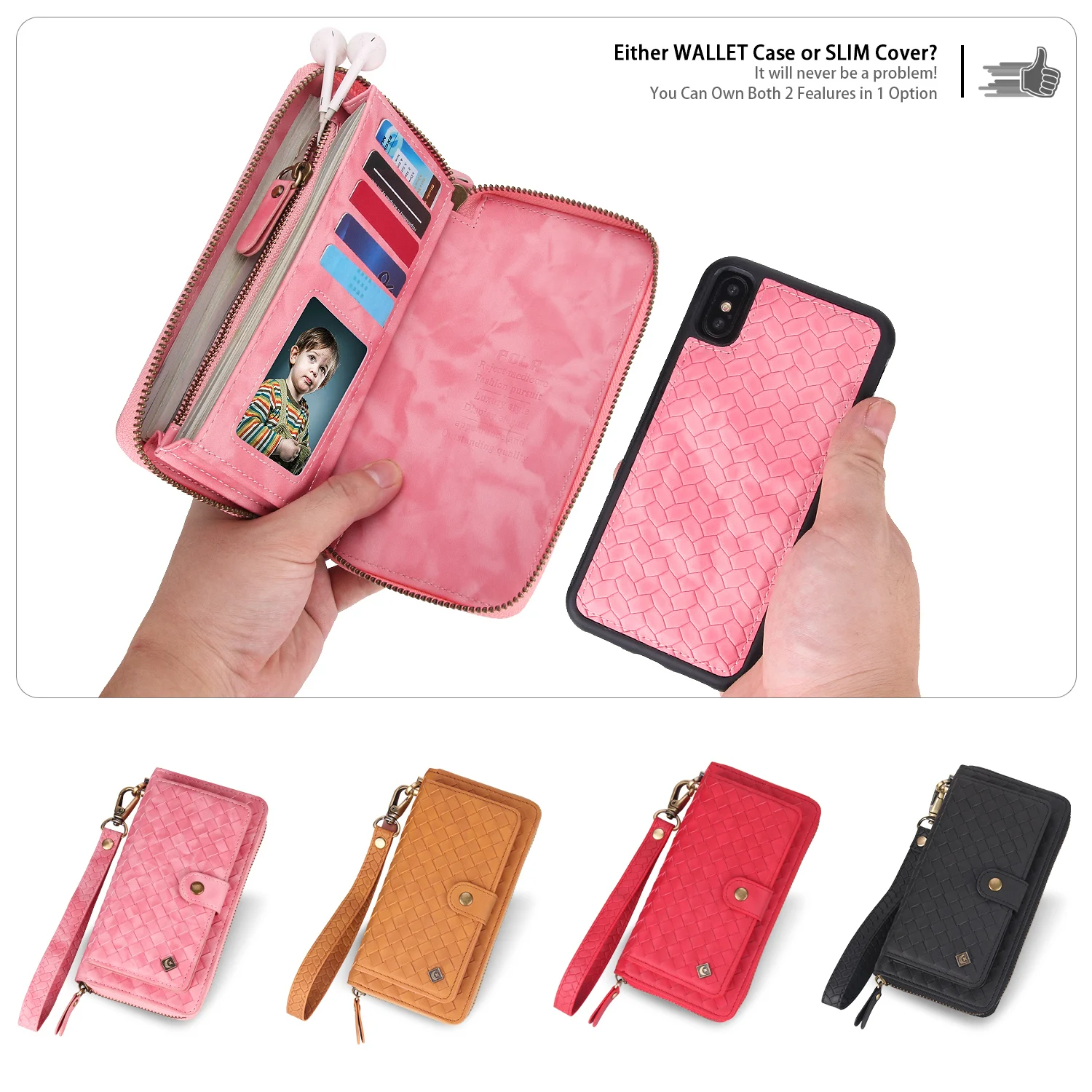 Для iPhone за чехол на айфон Xs Max Xr X 8 7 Plus Многофункциональный браслет кожаный