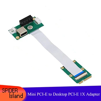 شراءكمبيوتر محمول صغير PCI-E إلى سطح المكتب PCI-E 1X محول محول الناهض بطاقة الشريط كابل ل GPU الرسومات الخارجية بطاقة الفيديو EXP GDC