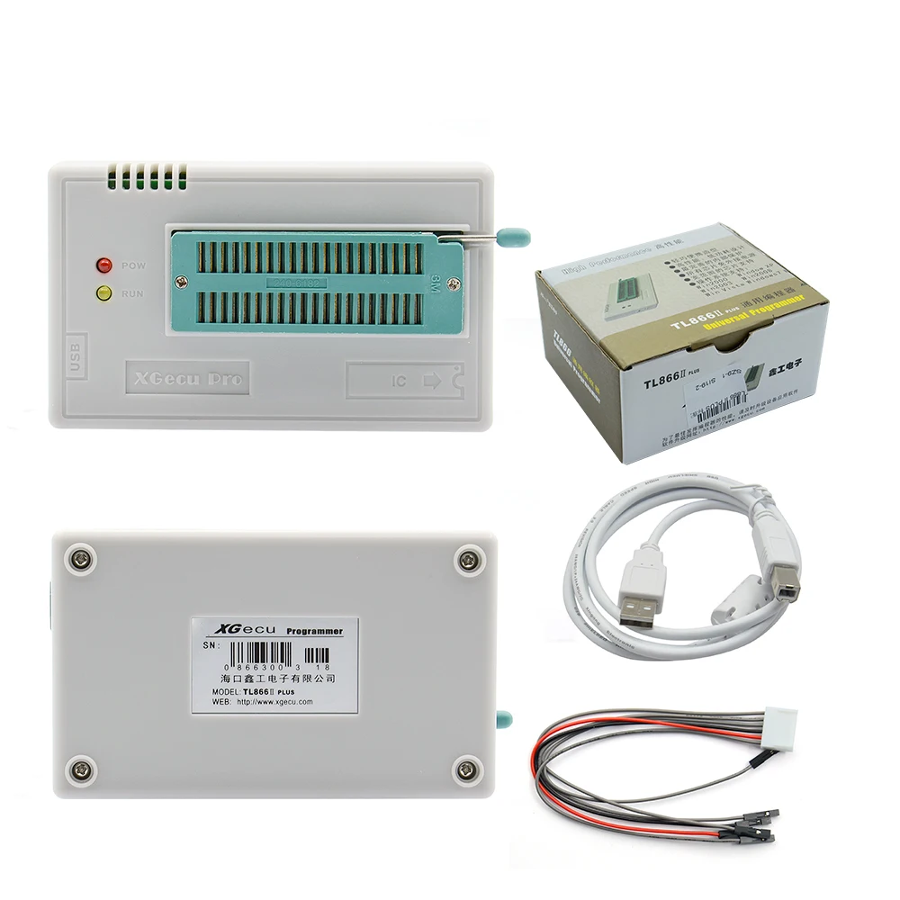 Программатор V10.27 TL866II Plus универсальный оригинальный программатор minipro TL866 nand flash