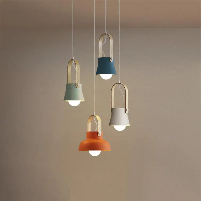 Nordic Pendant Lights Loft Iron Restaurant Living Room Bedroom Hanging Lamp Home Indoor Kitchen Fixtures Lighting Cafe Luminaire | Лампы и