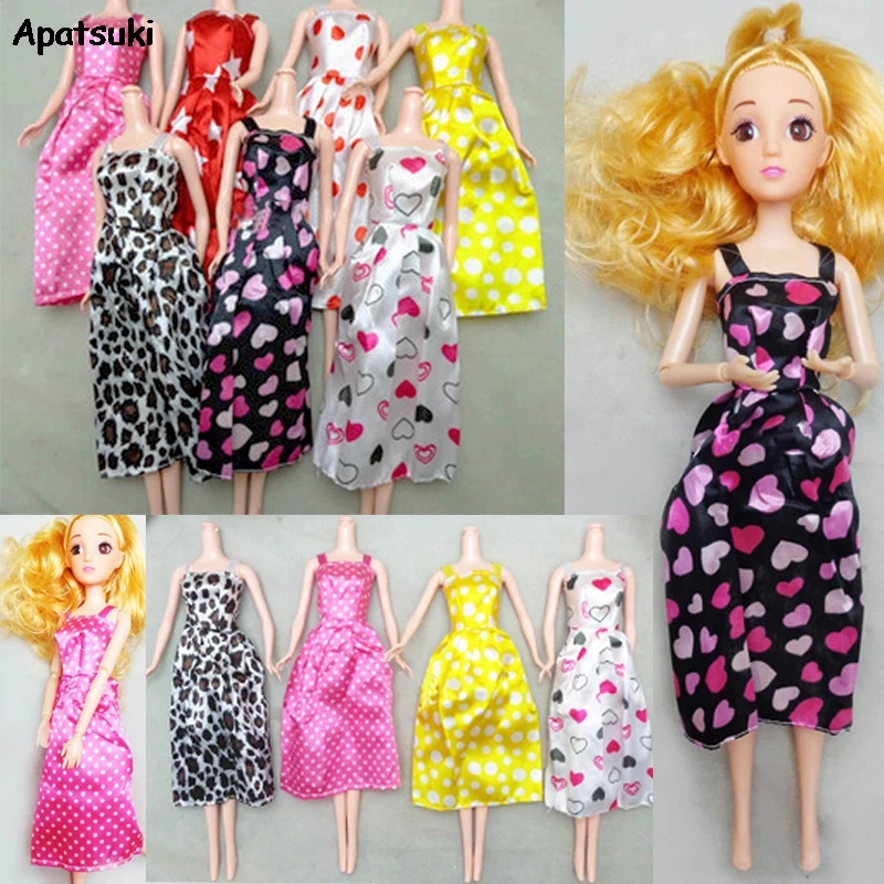 7 шт./компл. наряды Одежда для куклы Барби платье 1/6 BJD одежда 1:6 кукольный домик