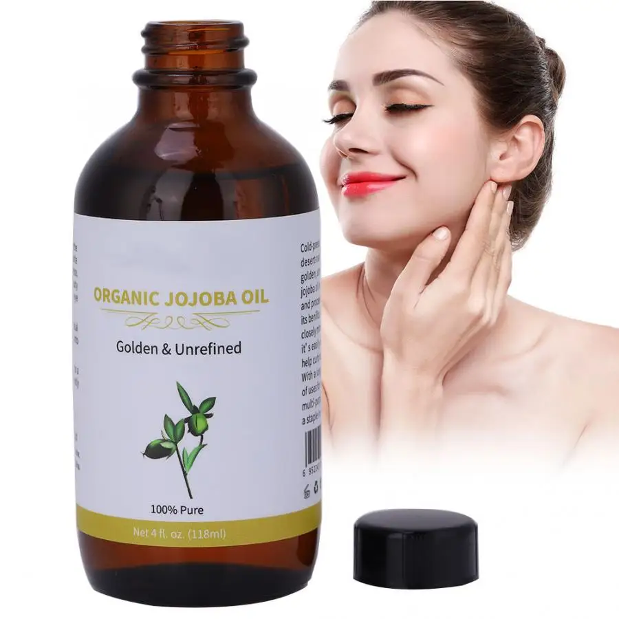 Natural Organic Jojoba Oil Moisturizing Pure Unrefined Hair Skin Care Essential 118ML | Красота и здоровье