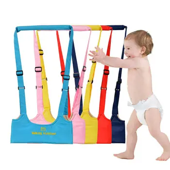 

Handheld Baby Walker Helper Kid's Safe Walking Harness Protective Belt Assistant Breathable Adjustable Soft Toddler Accessories