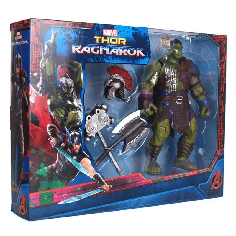 20 см оригинальный Марвел Халк Тор 3 Ragnarok руки подвижные войны молотки битва