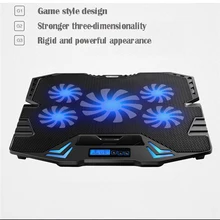 

Notebook Cooling Pad Gaming Cooler Stand Silent Powerful Air Fans 2 USB Ports Stand for Laptop