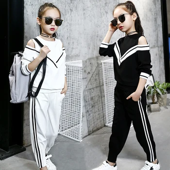 

Girls Sport Suit 2020 New Autumn Teenage Girls Clothes Set Long Sleeve Top & Pants Casual Child Girl Clothes 4 - 12 Years