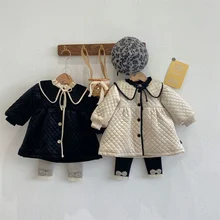 Ensemble veste et Leggings à capuche pour fille, vêtements d'extérieur chauds en mélange de laine, tenue d'hiver pour enfant 