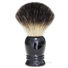 Черный барсучьей шерсти классический каучуковая рукоятка, щетка для бритья, Ванная комната аксессуары для бритья